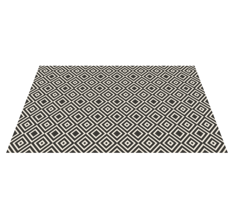 Diamond patterned motif geometric rug - TenStickers