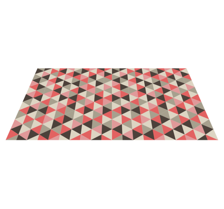 Cubist Triangular Array geometric rug - TenStickers