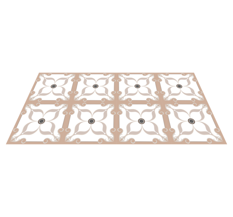 Elegant Symmetry tile carpet - TenStickers
