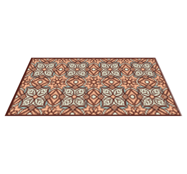 Symmetrical Pattern geometric rug - TenStickers