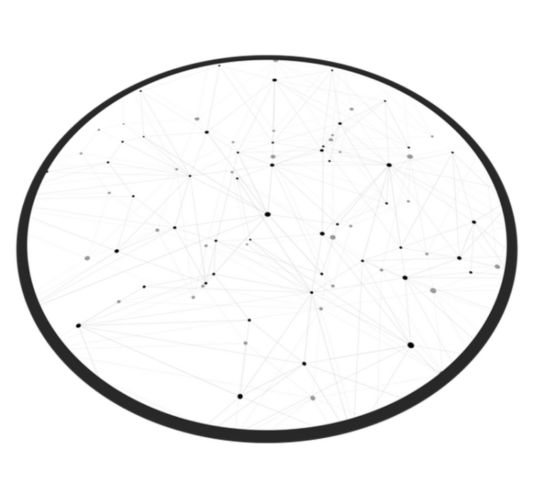 Abstract Network Pattern modern rug - TenStickers