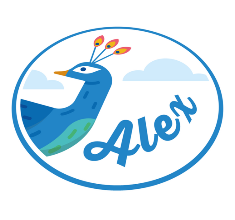 Customizable Peacock custom floor mat - TenStickers