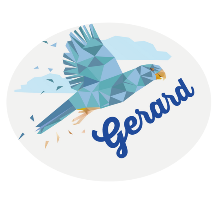 Customized Geometric Eagle custom floor mat - TenStickers