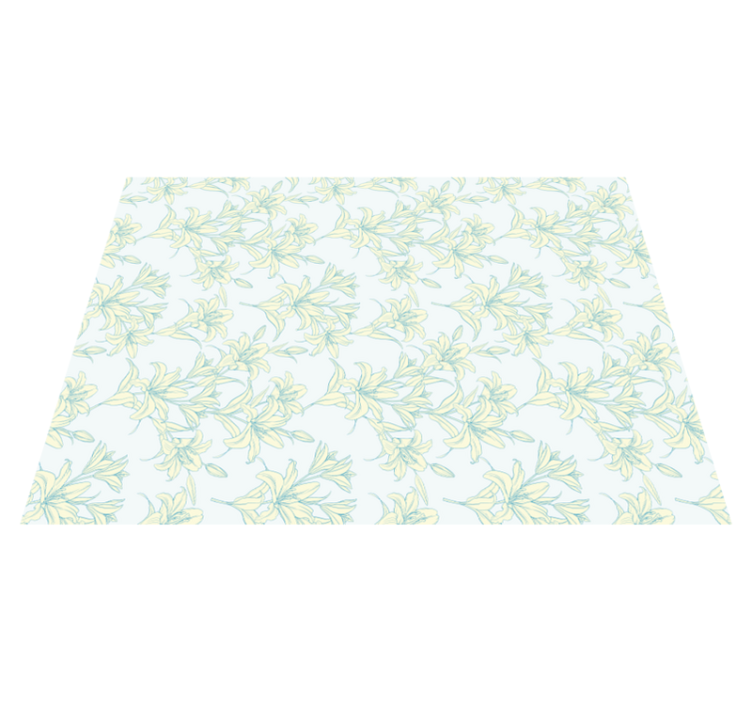 Gentle Blossom Motif kids rug - TenStickers