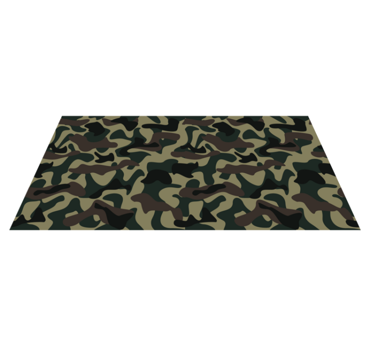 Camouflage Pattern animal print rug - TenStickers