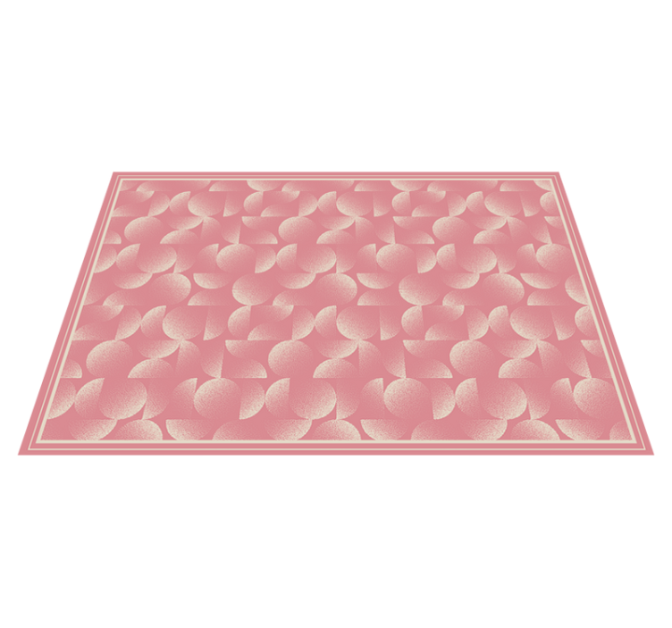 Ginkgo Leaf Pattern pink rug - TenStickers