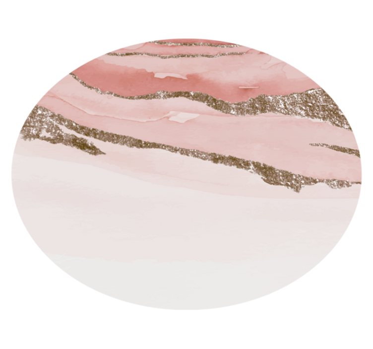 Abstract Textured Circular Design pink rug - TenStickers