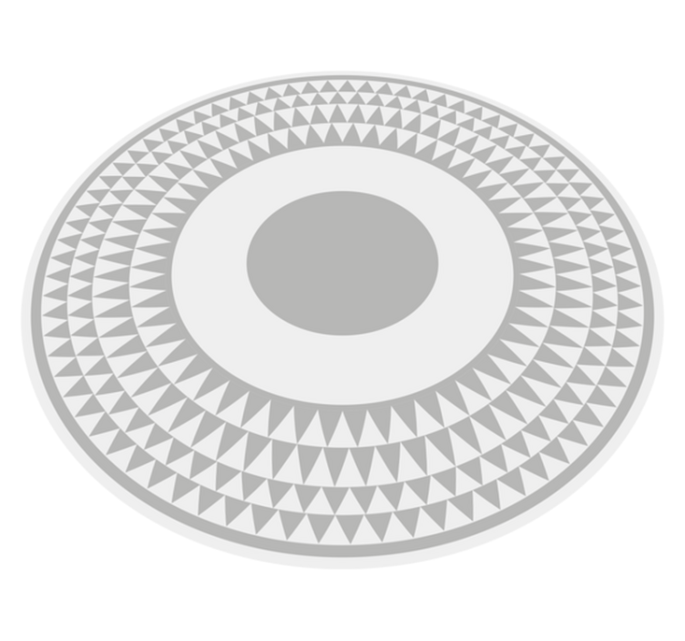 Concentric Circles Pattern geometric rug - TenStickers