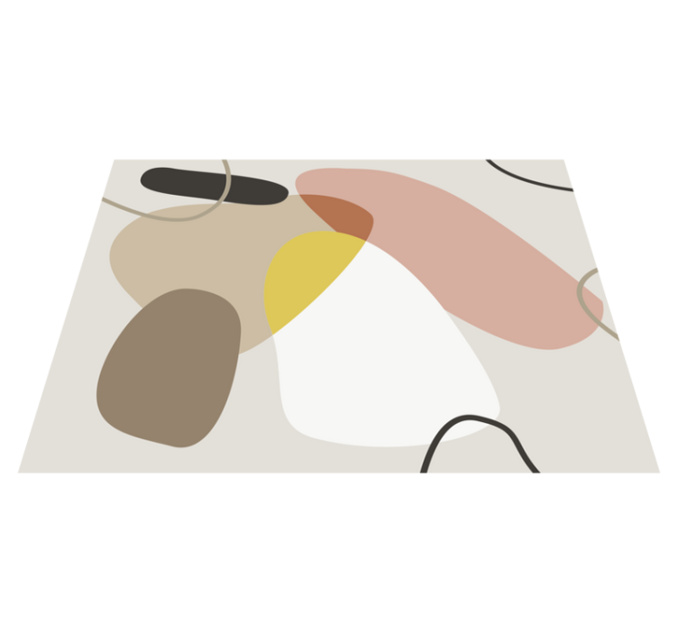 Abstract Shapes geometric rug - TenStickers