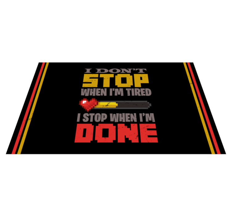 Motivational Statement Bold Colors quote rug - TenStickers