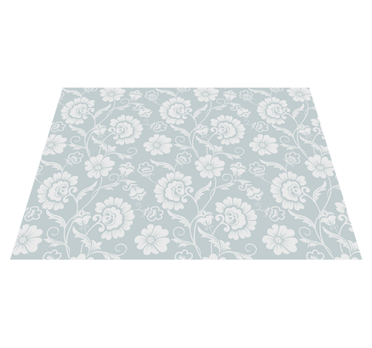 "Granny Chic" Floral Print rug - TenStickers