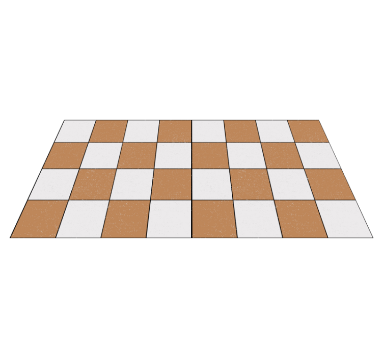 Checkerboard Pattern Decor kitchen mat - TenStickers