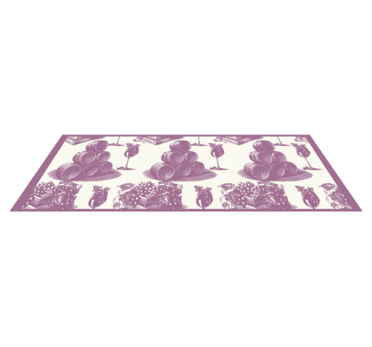 Wine Cellar Sketch Aesthetics vintage rug - TenStickers