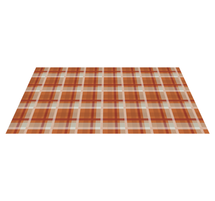 Plaid patterned warmth living room rug - TenStickers