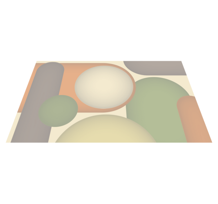 Contemporary Circular Patterns modern rug - TenStickers