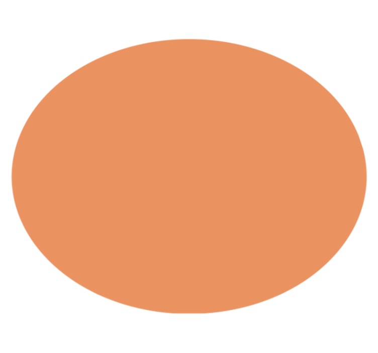 "Apricot Crush" circular rug - TenStickers