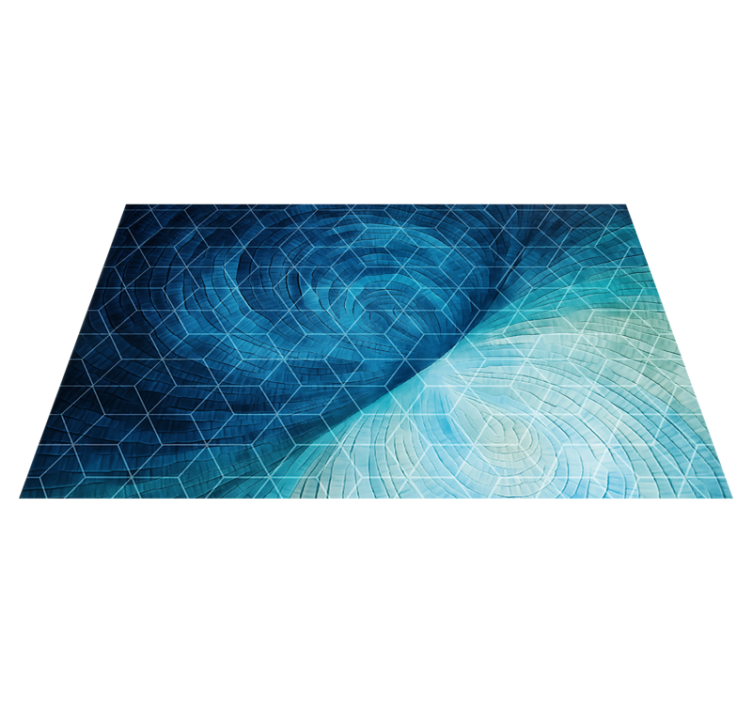 Abstract Blue Background Bathroom Flooring - TenStickers