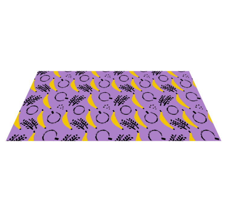 Abstract Banana Mix modern rug - TenStickers