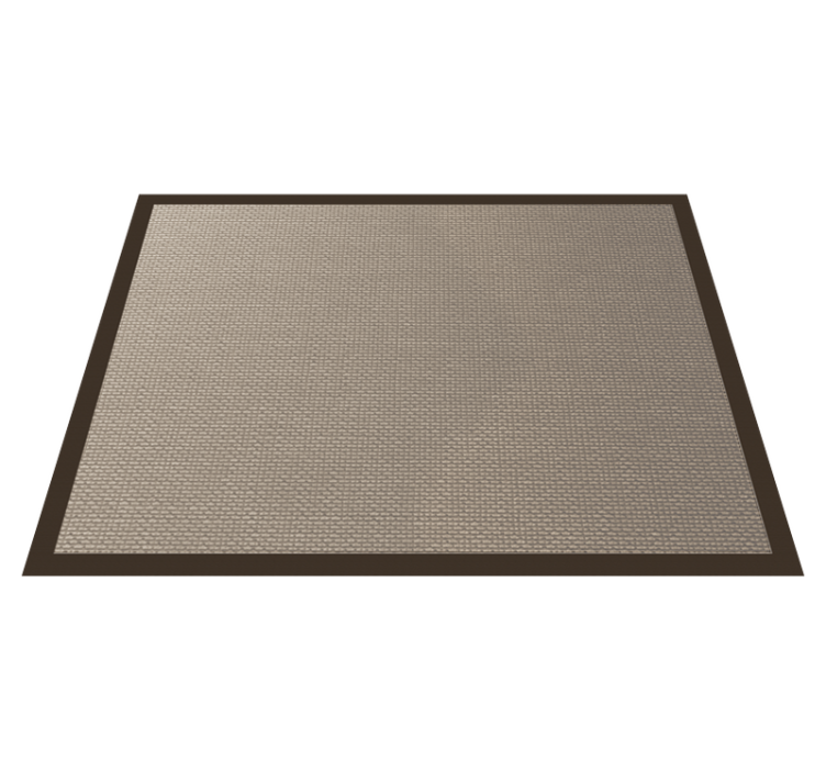 Darker color outline beige rug - TenStickers