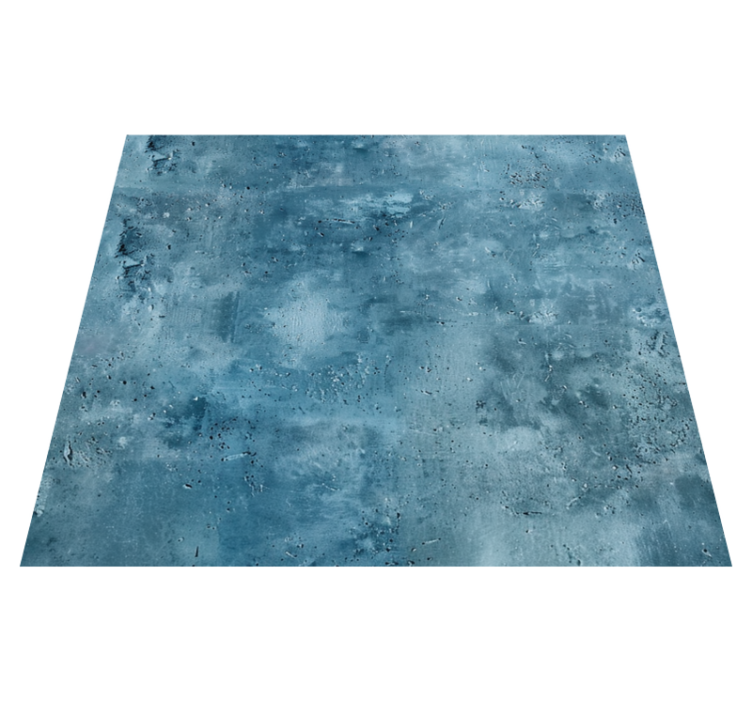 Textured design blue rug - TenStickers