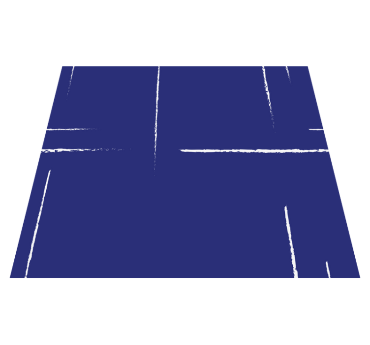 Modern line pattern blue rug - TenStickers