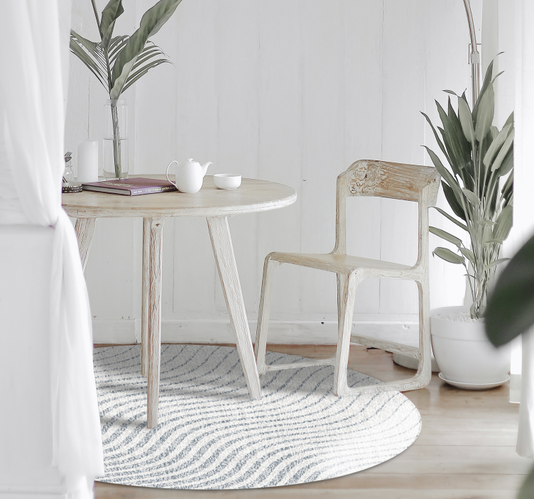 Soft wave patterns living room rug - TenStickers