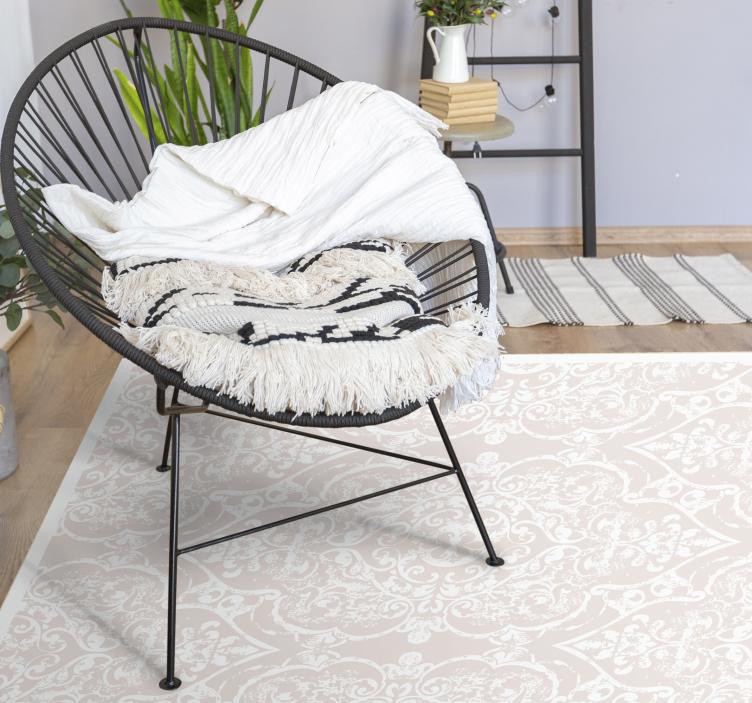 Elegant patterned design living room rug - TenStickers
