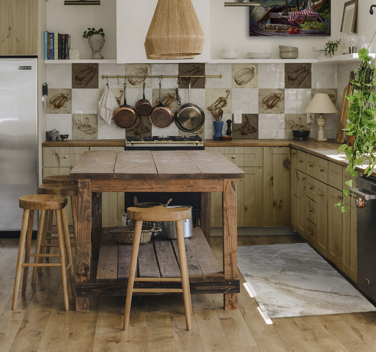 Elegant Finish marble rug - TenStickers