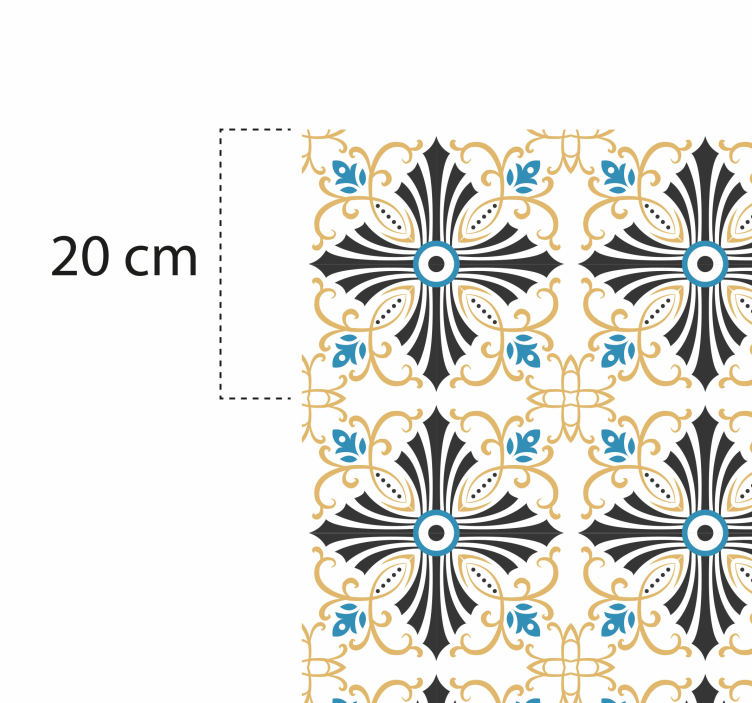 Mosaic rug in elegant mosaic style - TenStickers