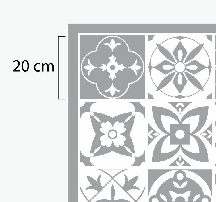 Illuminating pantone tile vinyl carpet - TenStickers