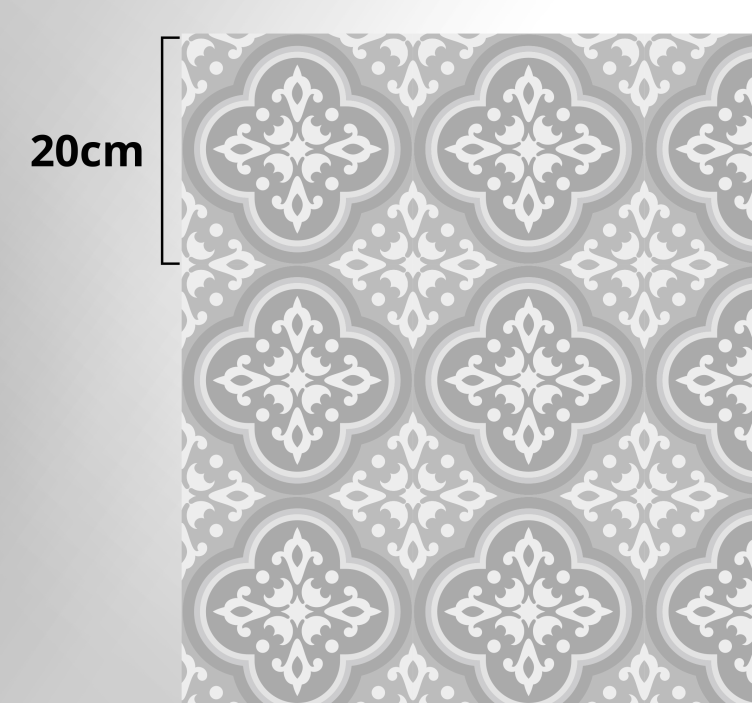 Grey Portuguese tile carpet - TenStickers