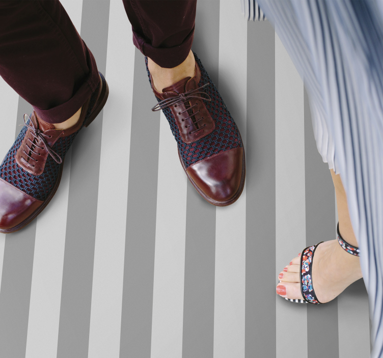 Vertical stripes "Hamptons" stripes carpet - TenStickers