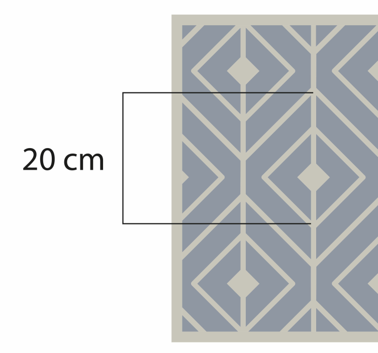 Soft geometric pattern bedroom carpet - TenStickers