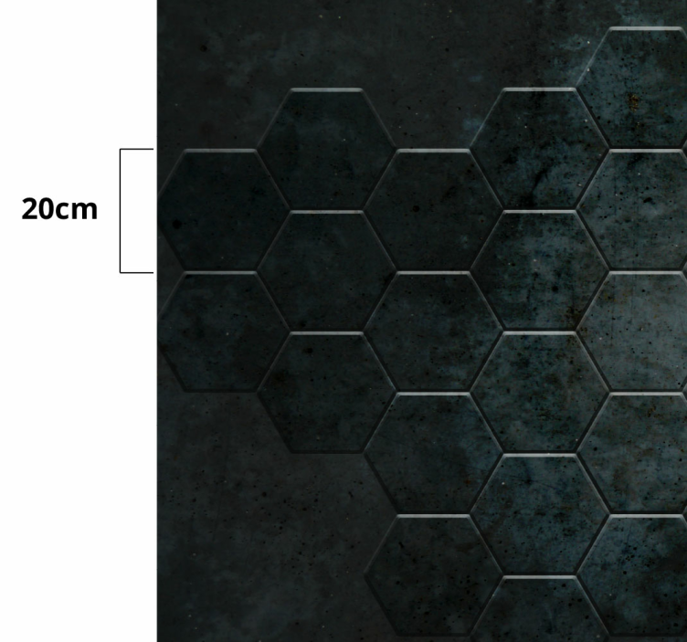 Hexagonal Pattern tile carpet - TenStickers