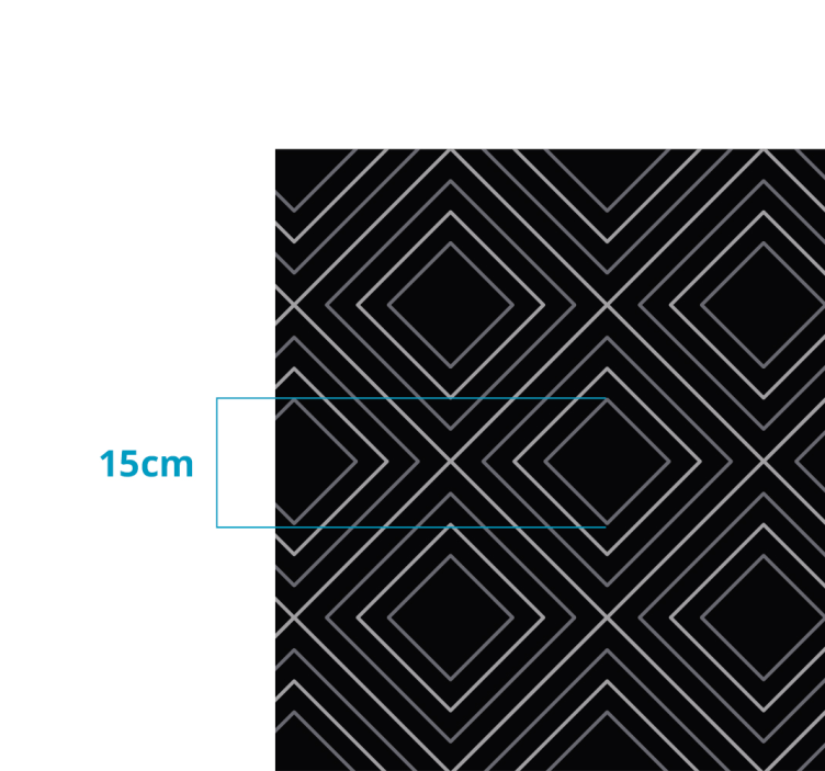 Single-Hued Geometric geometric rug - TenStickers