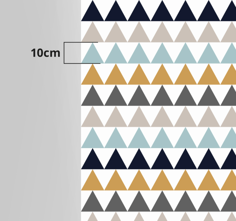 Triangular Pattern Effects geometric rug - TenStickers
