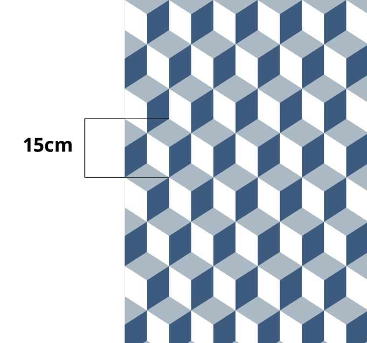 Cubical Pattern geometric rug - TenStickers