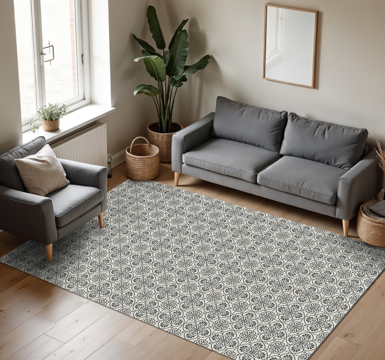 Mosaic rug with elegant mosaic design - TenStickers