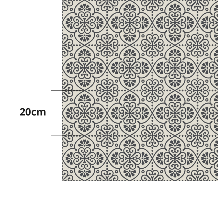 Mosaic rug with elegant mosaic design - TenStickers