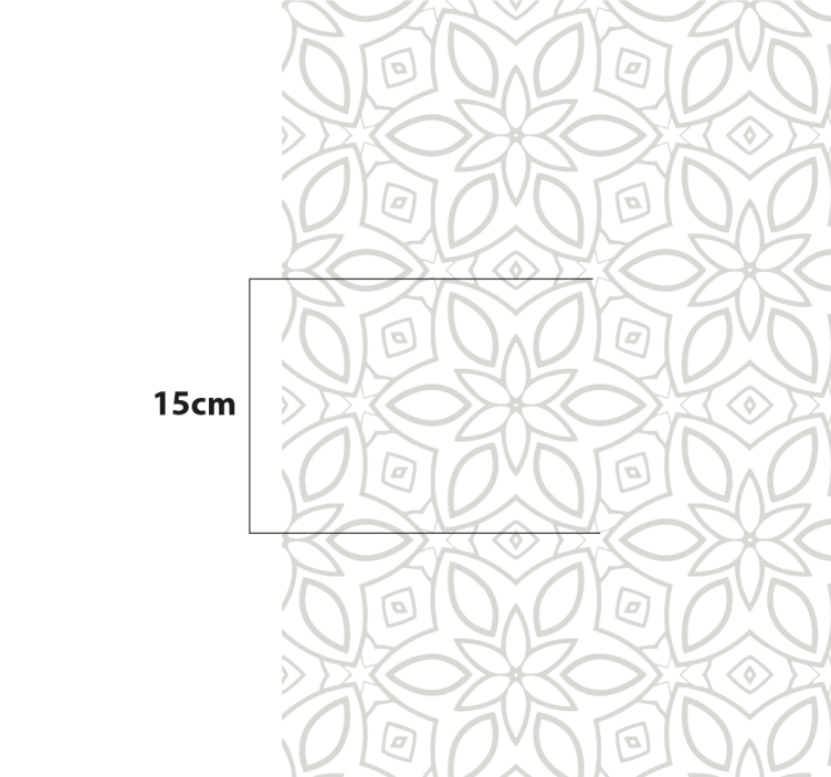 Floral hidraulic tile carpet - TenStickers