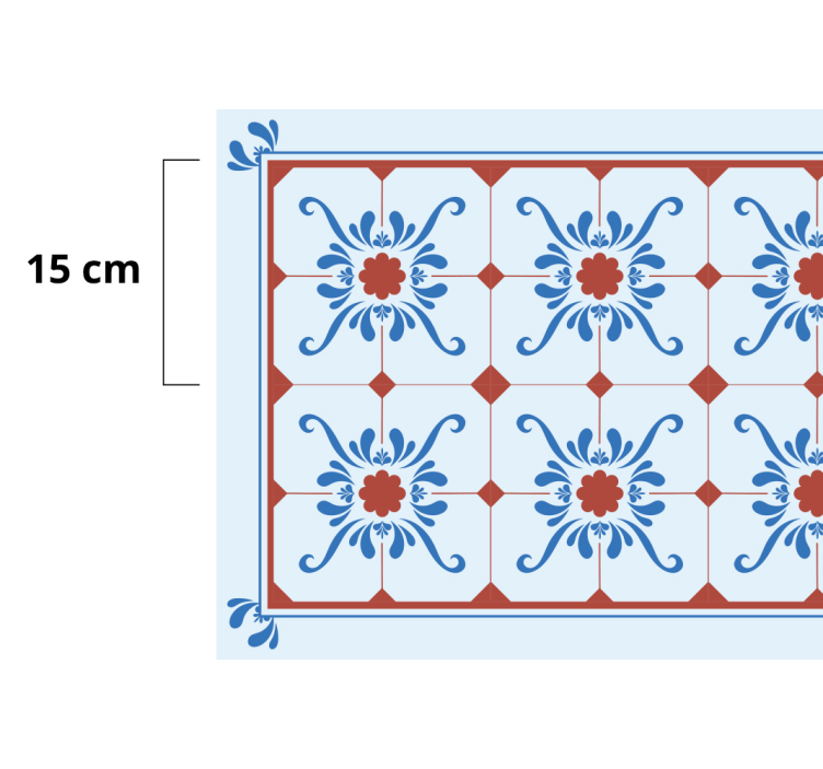 Tile carpet ornamental tiles - TenStickers