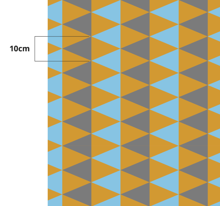 Triangular Composition geometric rug - TenStickers