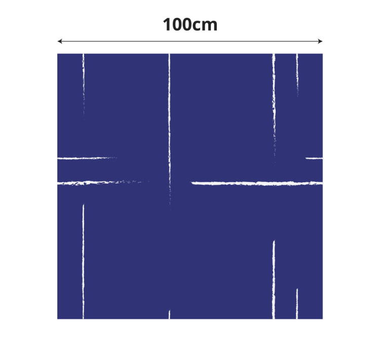 Modern line pattern blue rug - TenStickers