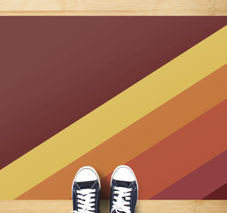 70's diagonal stripes geometric rugs - TenStickers