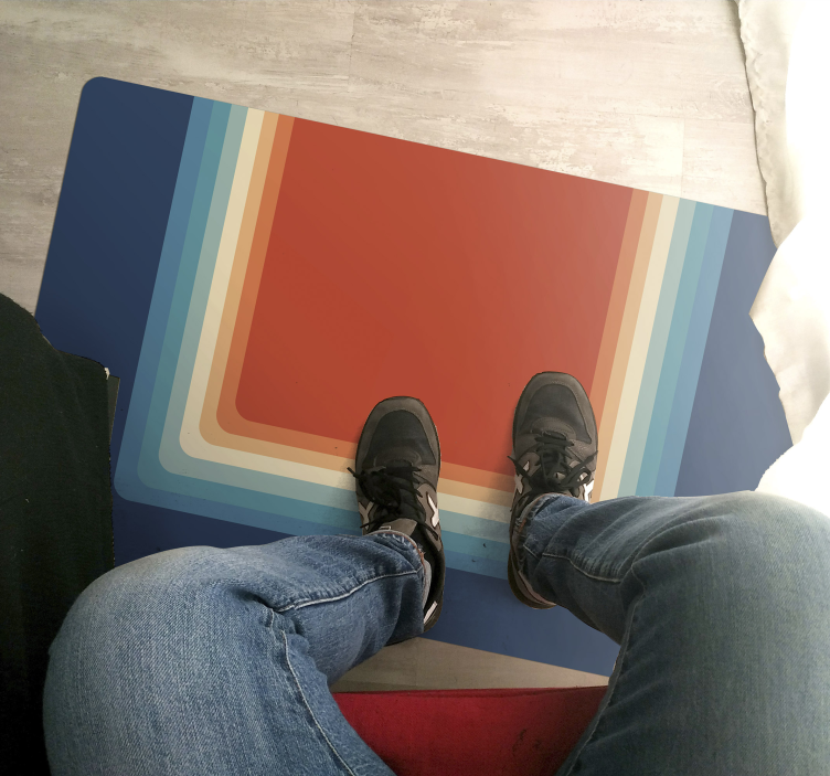 70s pop retro palette vintage rug - TenStickers