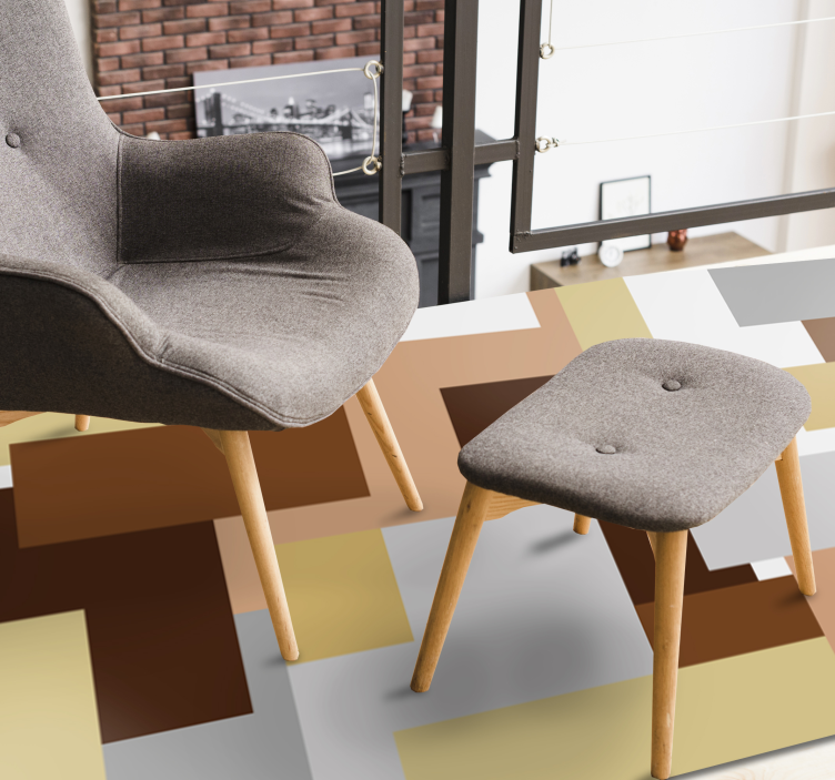 Abstract Geometric Motifs modern rug - TenStickers