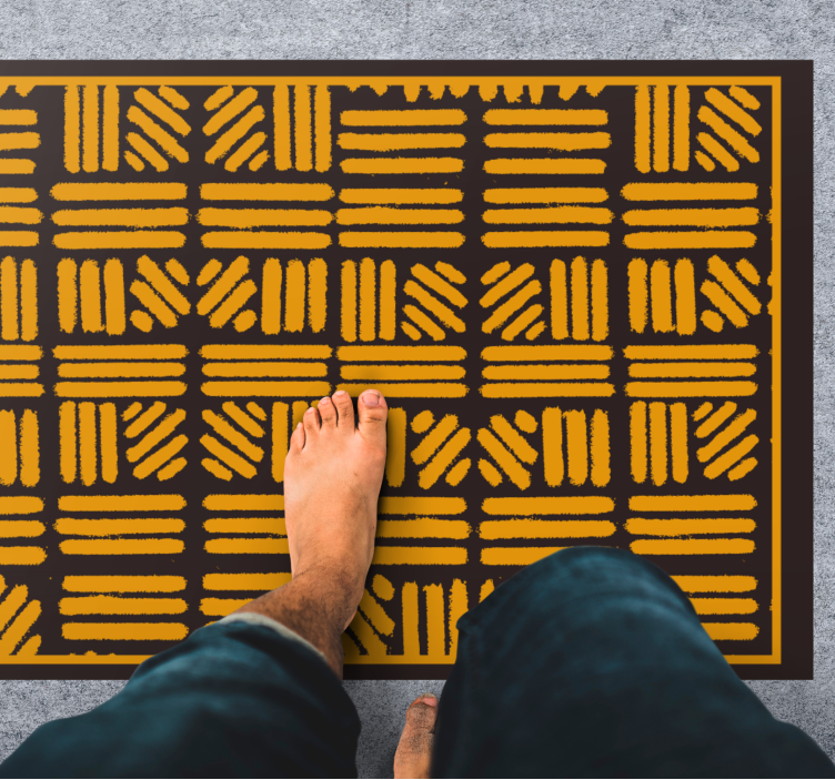 Abstract Geometric Pattern ethnic rug - TenStickers