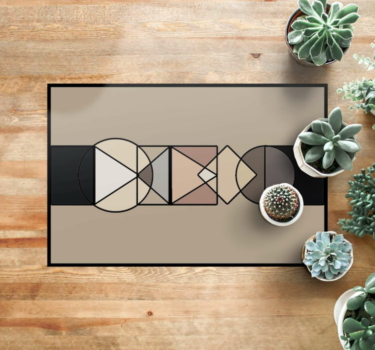 Abstract Geometries geometric rug - TenStickers