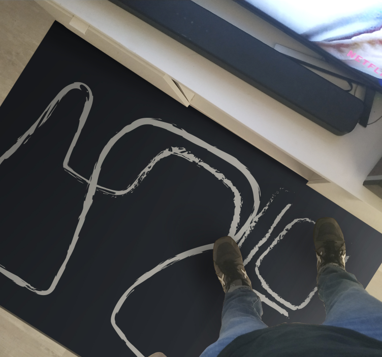 Abstract Line Patterns minimalistic rug - TenStickers