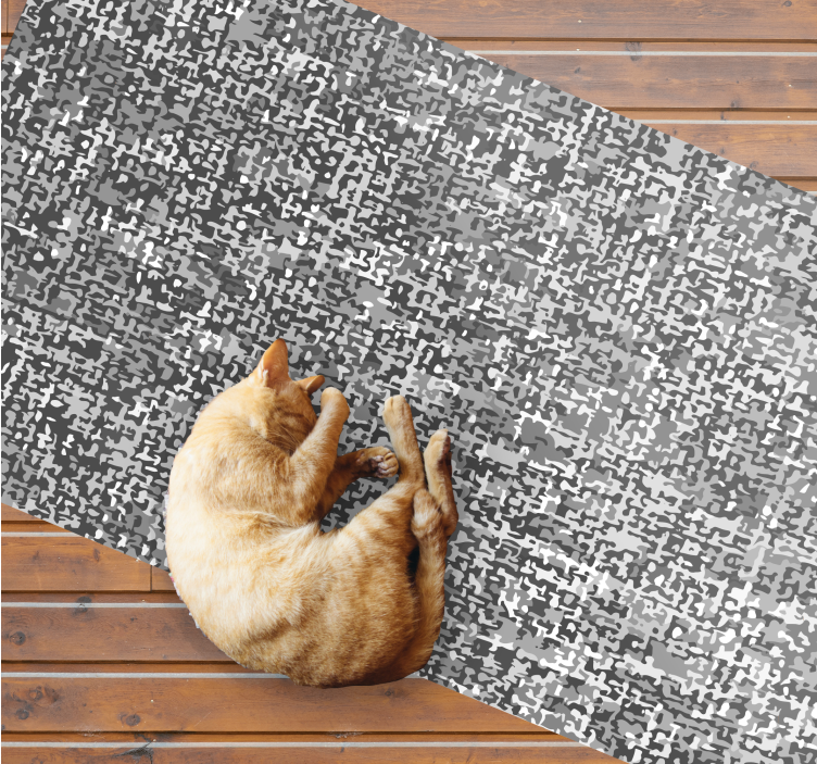 Abstract Monochrome Pattern texture rug - TenStickers